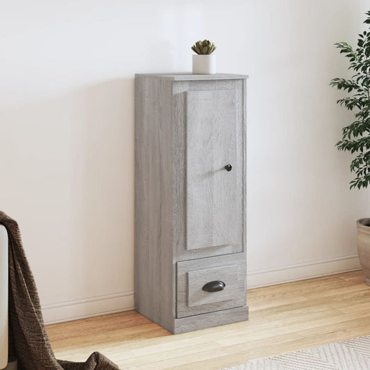 Hoge kast 36x35,5x103,5 cm bewerkt hout grijs sonoma eikenkleur is nu te koop bij PeponiXL, paradijselijk wonen!