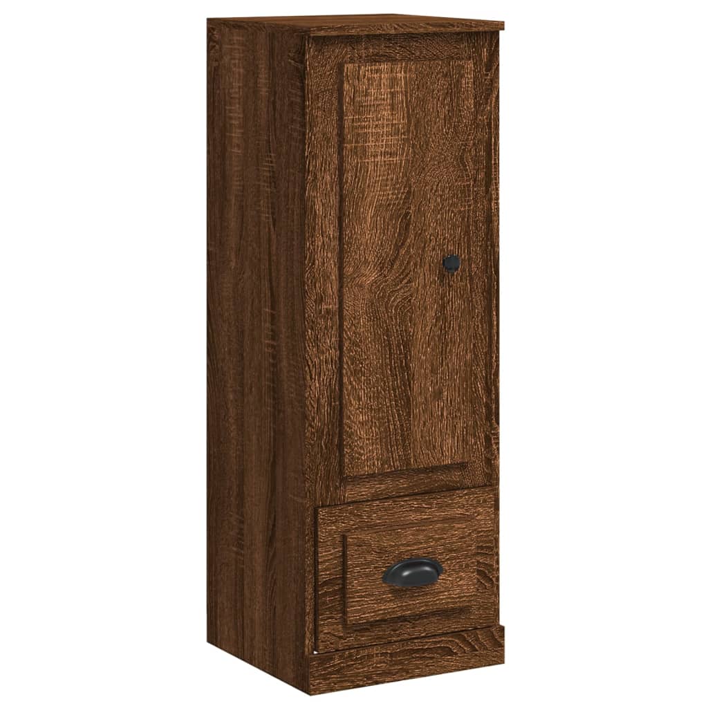 Hoge kast 36x35,5x103,5 cm bewerkt hout bruin eikenkleur is nu te koop bij PeponiXL, paradijselijk wonen!