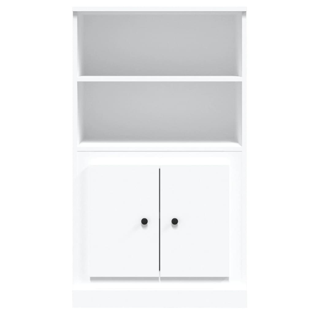 Hoge kast 60x35,5x103,5 cm bewerkt hout wit is nu te koop bij PeponiXL, paradijselijk wonen!