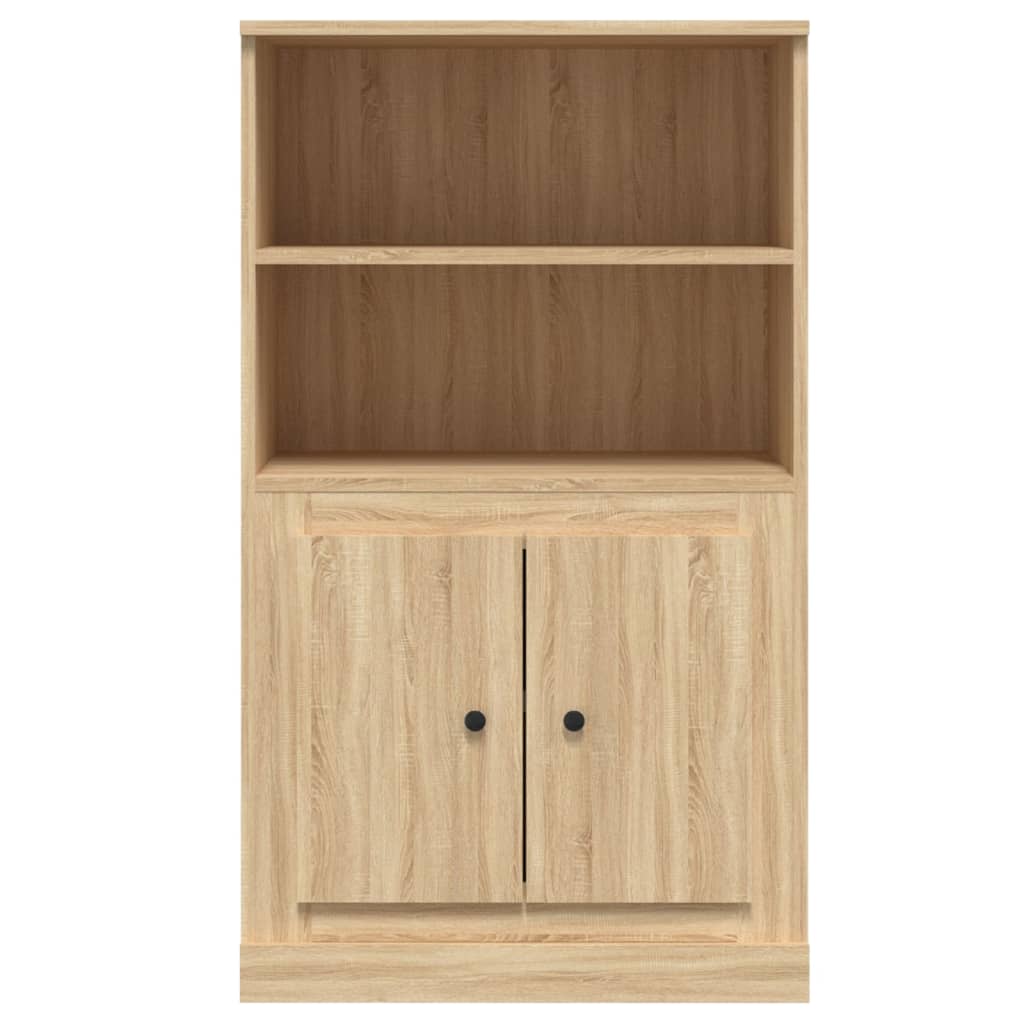 Hoge kast 60x35,5x103,5 cm bewerkt hout sonoma eikenkleurig is nu te koop bij PeponiXL, paradijselijk wonen!