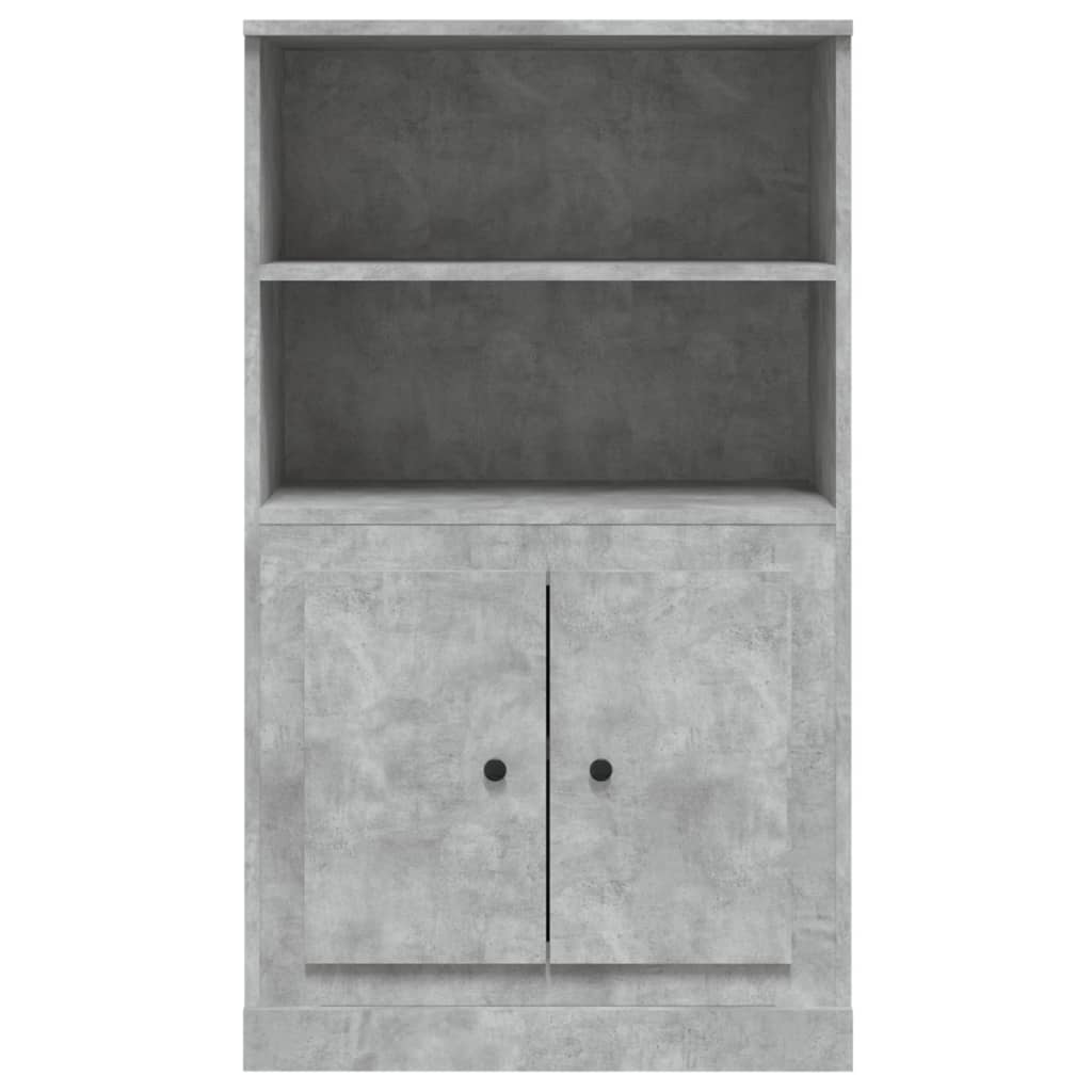 Hoge kast 60x35,5x103,5 cm bewerkt hout betongrijs is nu te koop bij PeponiXL, paradijselijk wonen!