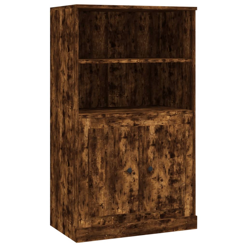 Hoge kast 60x35,5x103,5 cm bewerkt hout gerookt eikenkleurig is nu te koop bij PeponiXL, paradijselijk wonen!