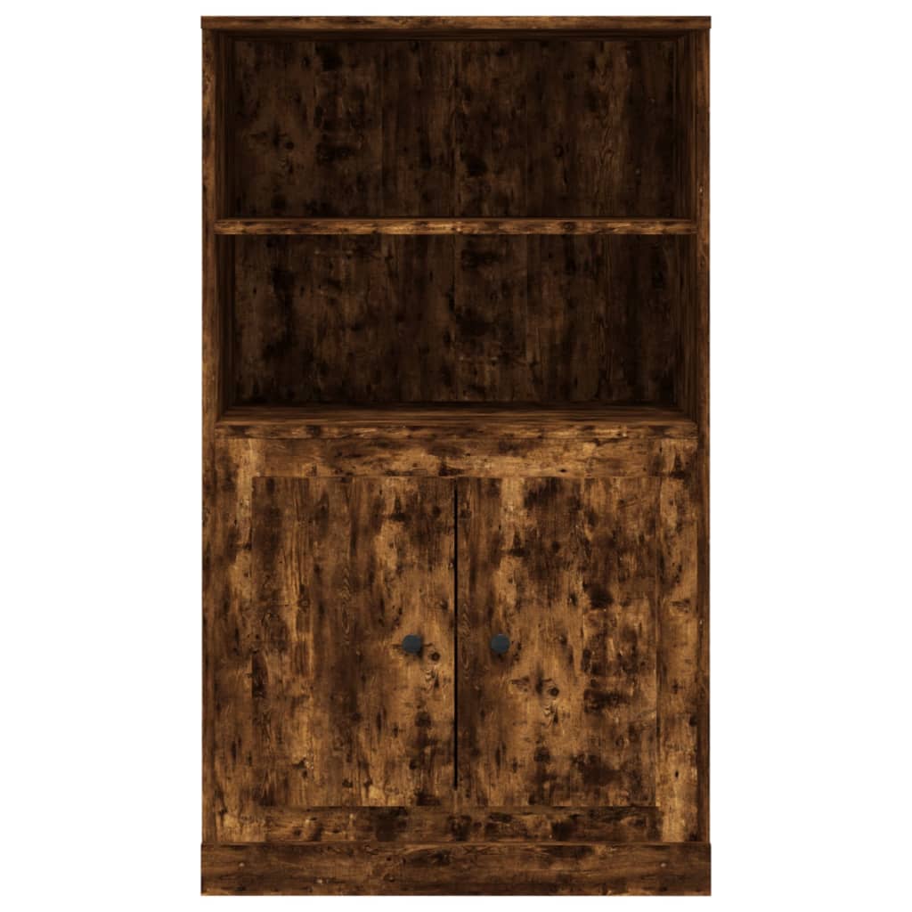 Hoge kast 60x35,5x103,5 cm bewerkt hout gerookt eikenkleurig is nu te koop bij PeponiXL, paradijselijk wonen!