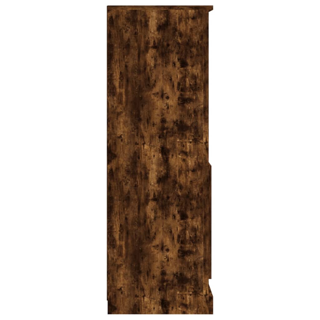 Hoge kast 60x35,5x103,5 cm bewerkt hout gerookt eikenkleurig is nu te koop bij PeponiXL, paradijselijk wonen!