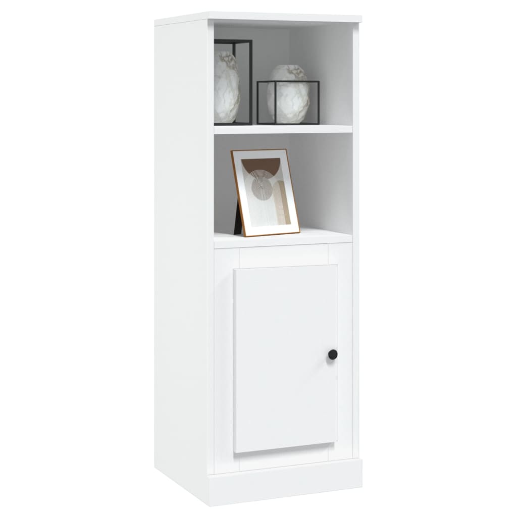 Hoge kast 36,35,5x103,5 cm bewerkt hout wit is nu te koop bij PeponiXL, paradijselijk wonen!