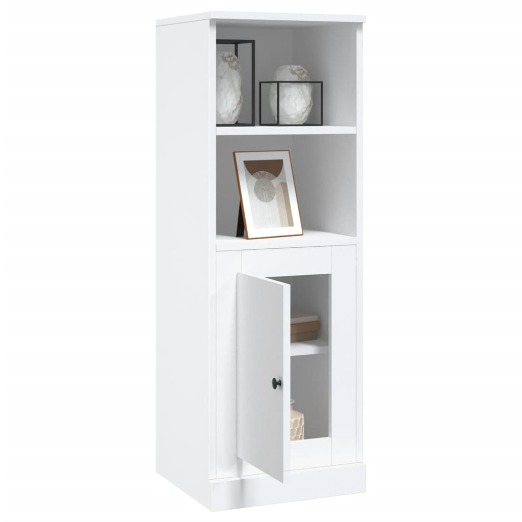 Hoge kast 36,35,5x103,5 cm bewerkt hout wit is nu te koop bij PeponiXL, paradijselijk wonen!