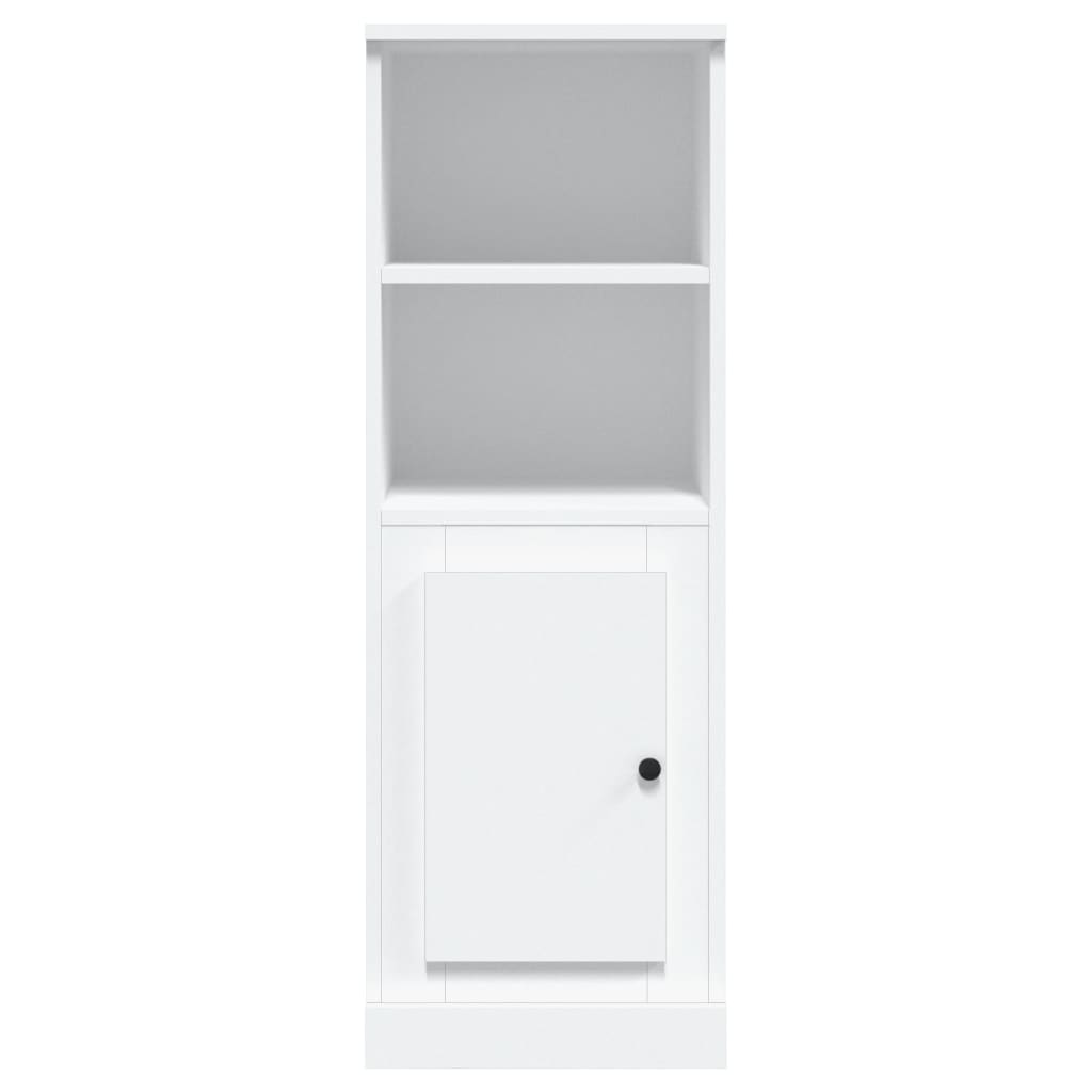 Hoge kast 36,35,5x103,5 cm bewerkt hout wit is nu te koop bij PeponiXL, paradijselijk wonen!