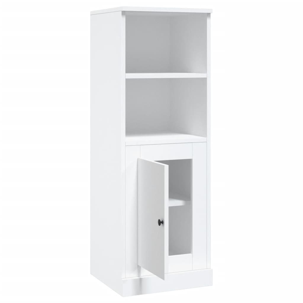 Hoge kast 36,35,5x103,5 cm bewerkt hout wit is nu te koop bij PeponiXL, paradijselijk wonen!