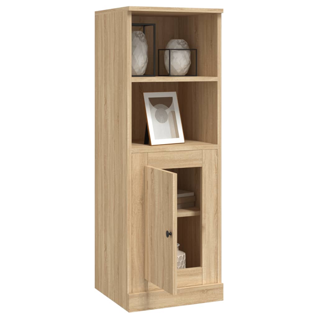 Hoge kast 36x35,5x103,5 cm bewerkt hout sonoma eikenkleurig is nu te koop bij PeponiXL, paradijselijk wonen!