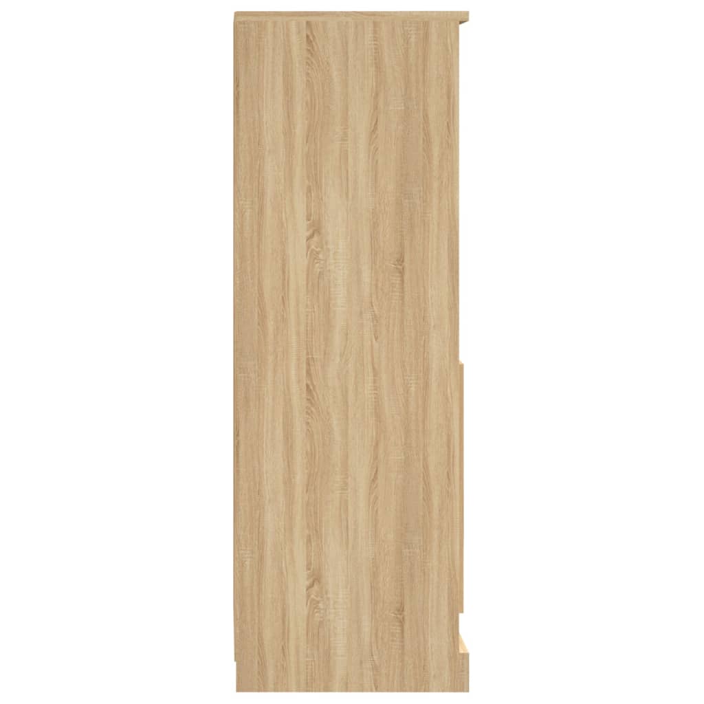 Hoge kast 36x35,5x103,5 cm bewerkt hout sonoma eikenkleurig is nu te koop bij PeponiXL, paradijselijk wonen!
