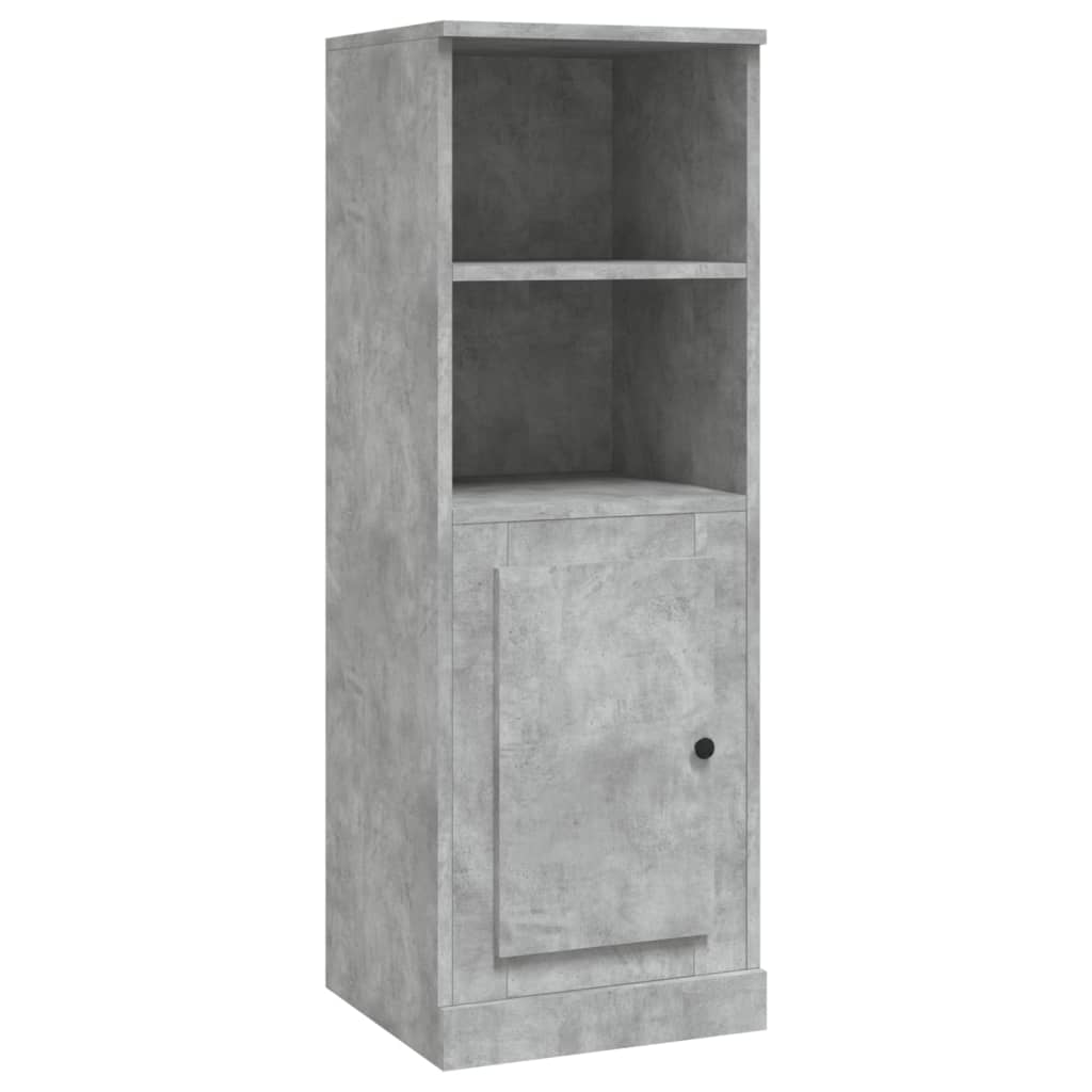 Hoge kast 36x35,5x103,5 cm bewerkt hout betongrijs is nu te koop bij PeponiXL, paradijselijk wonen!
