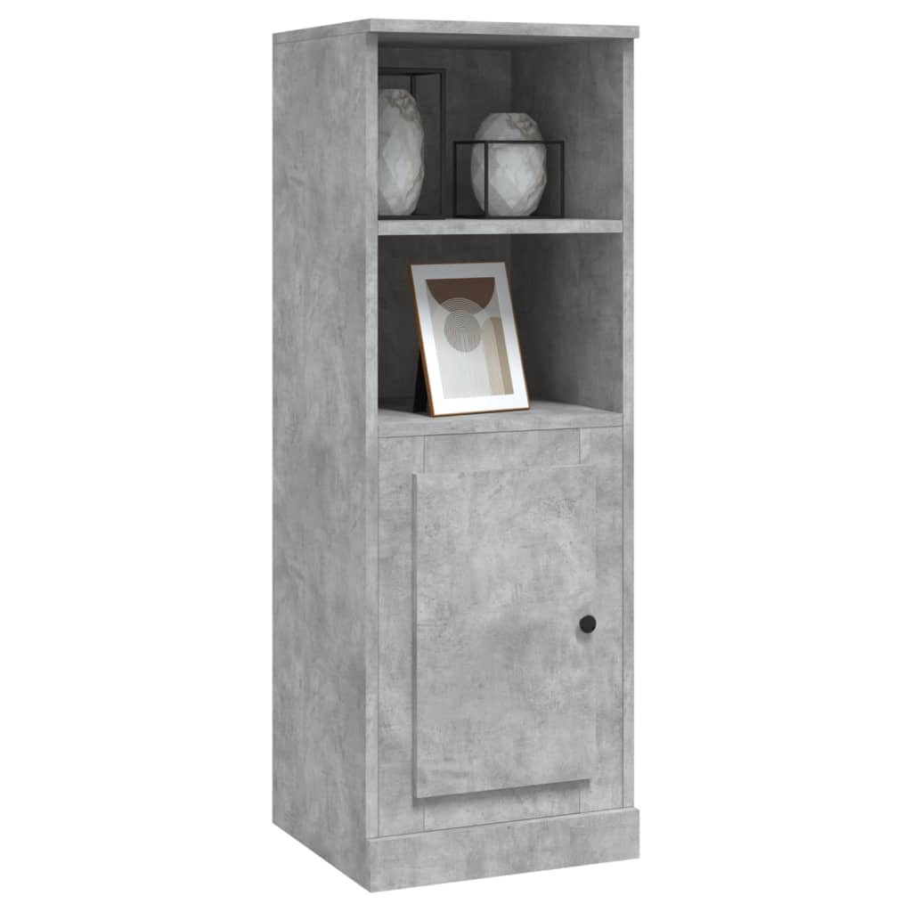 Hoge kast 36x35,5x103,5 cm bewerkt hout betongrijs is nu te koop bij PeponiXL, paradijselijk wonen!