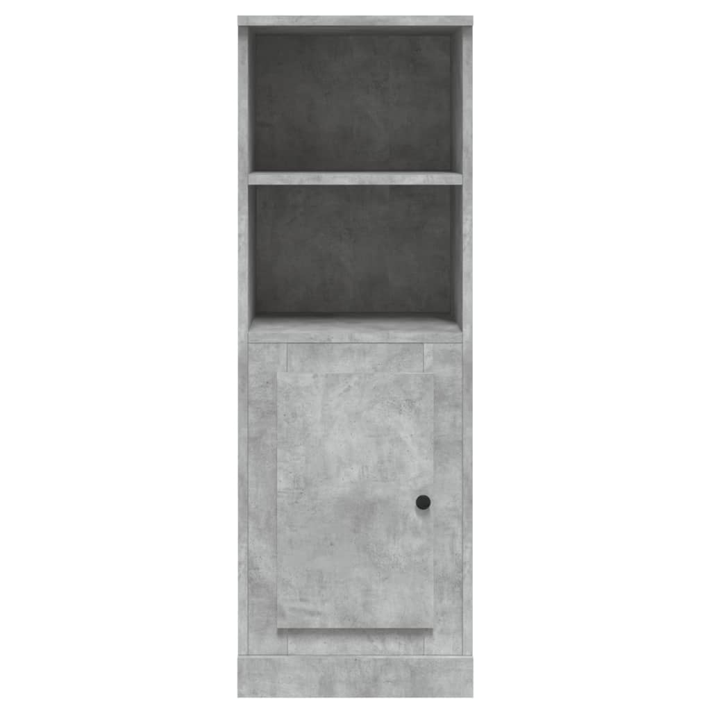 Hoge kast 36x35,5x103,5 cm bewerkt hout betongrijs is nu te koop bij PeponiXL, paradijselijk wonen!