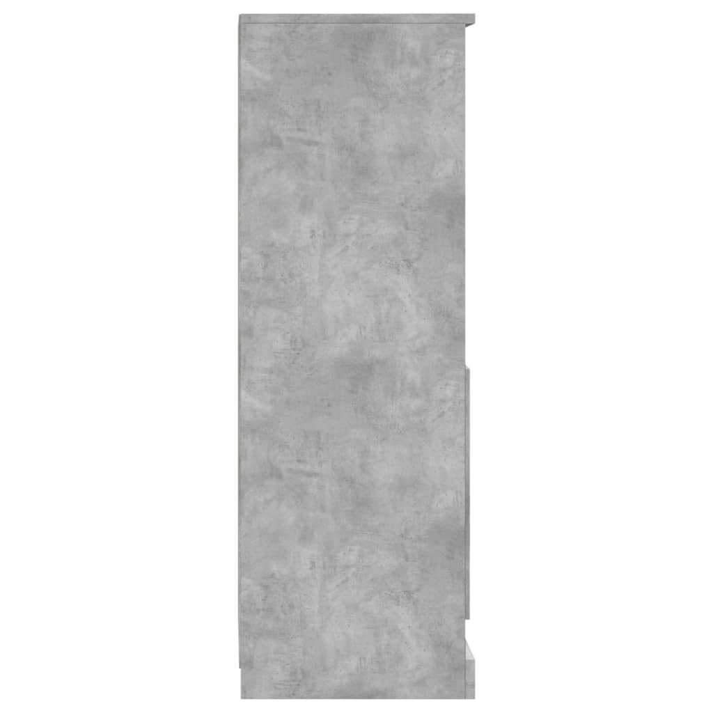 Hoge kast 36x35,5x103,5 cm bewerkt hout betongrijs is nu te koop bij PeponiXL, paradijselijk wonen!