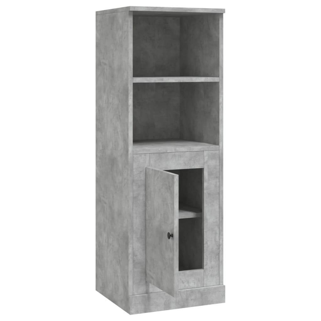 Hoge kast 36x35,5x103,5 cm bewerkt hout betongrijs is nu te koop bij PeponiXL, paradijselijk wonen!