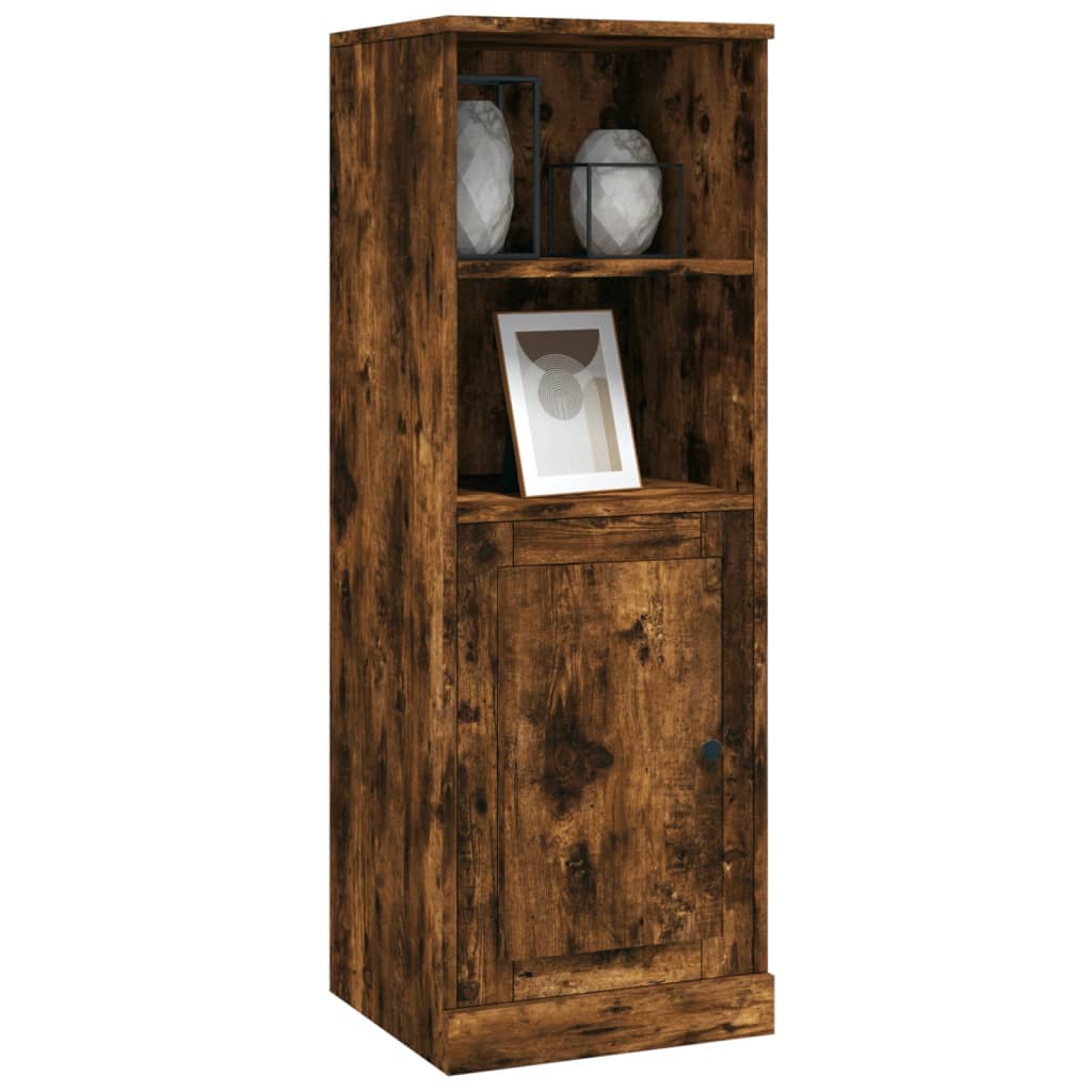Hoge kast 36x35,5x103,5 cm bewerkt hout gerookt eikenkleurig is nu te koop bij PeponiXL, paradijselijk wonen!