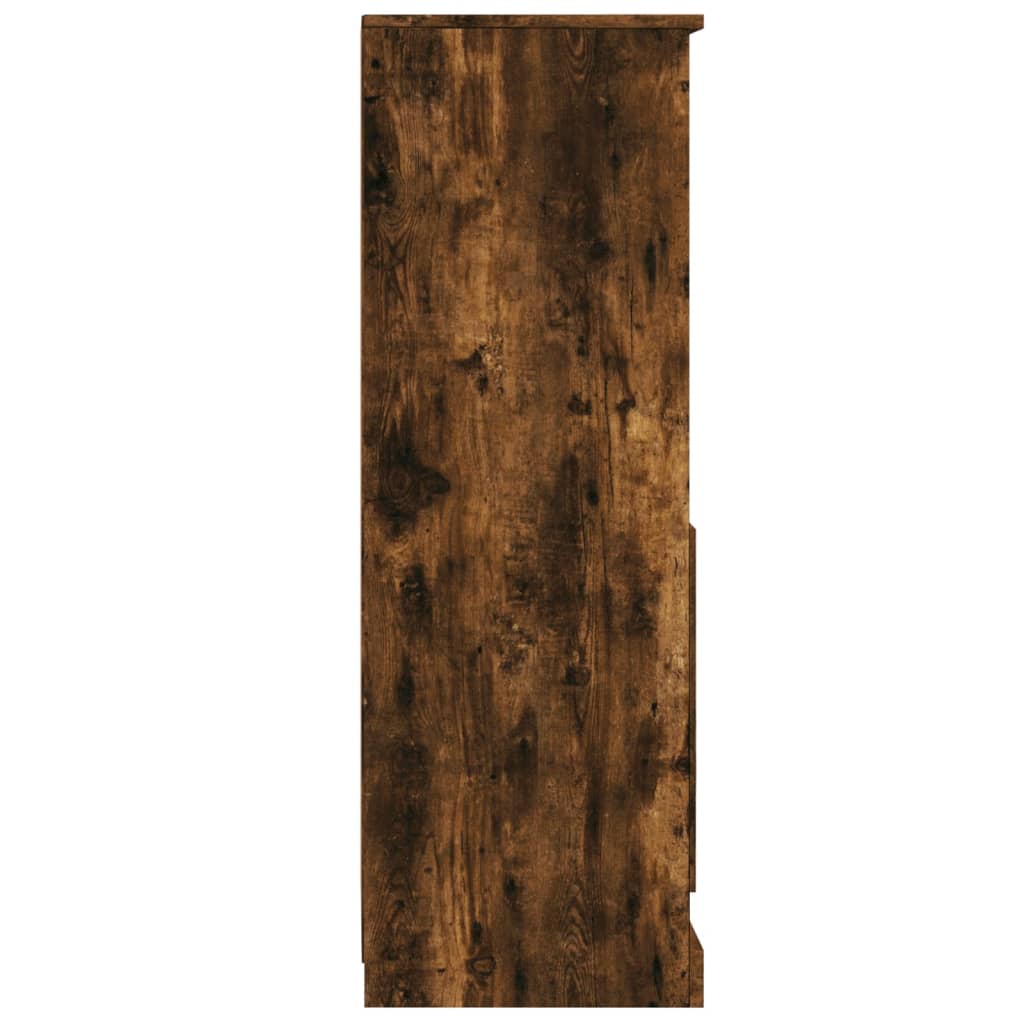 Hoge kast 36x35,5x103,5 cm bewerkt hout gerookt eikenkleurig is nu te koop bij PeponiXL, paradijselijk wonen!