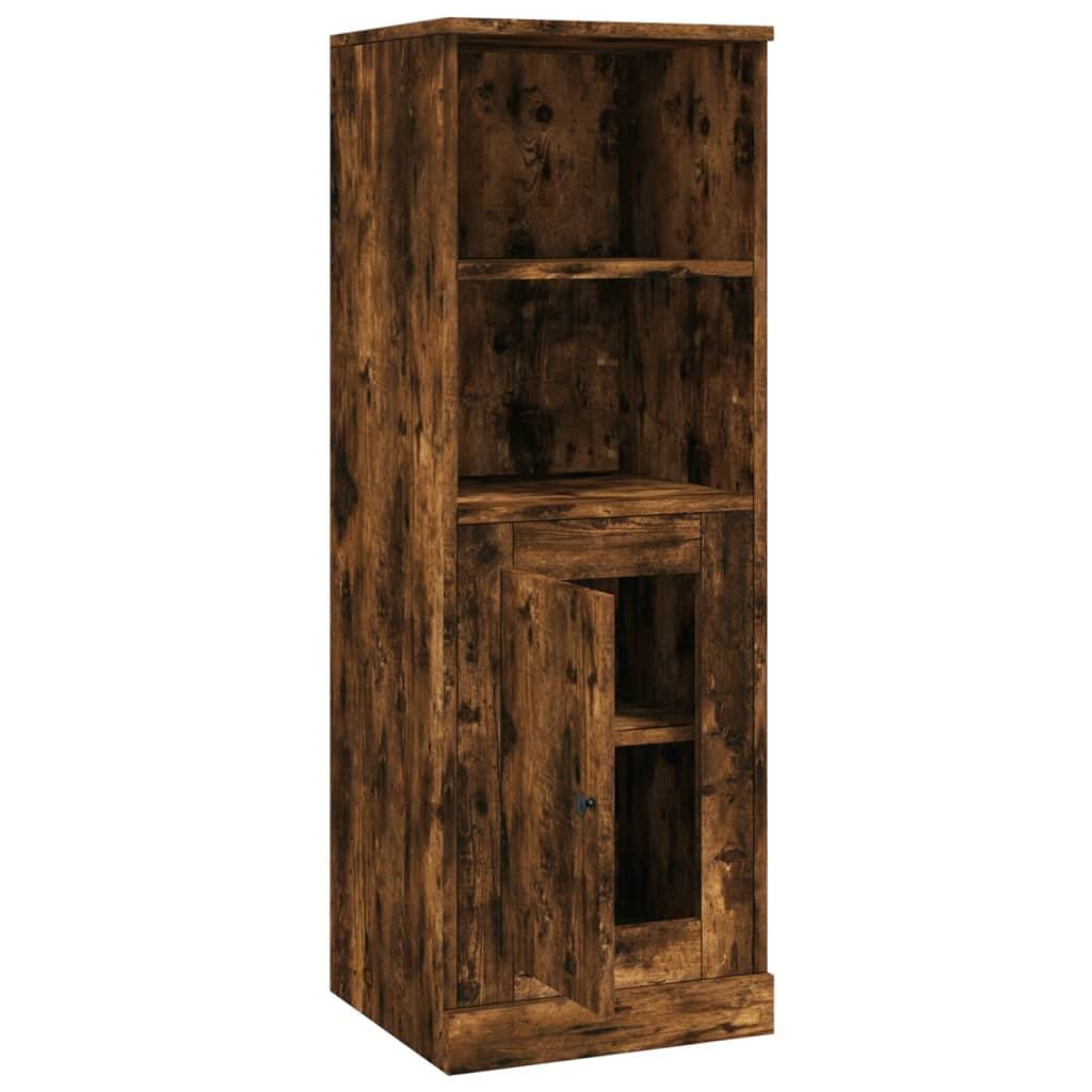 Hoge kast 36x35,5x103,5 cm bewerkt hout gerookt eikenkleurig is nu te koop bij PeponiXL, paradijselijk wonen!