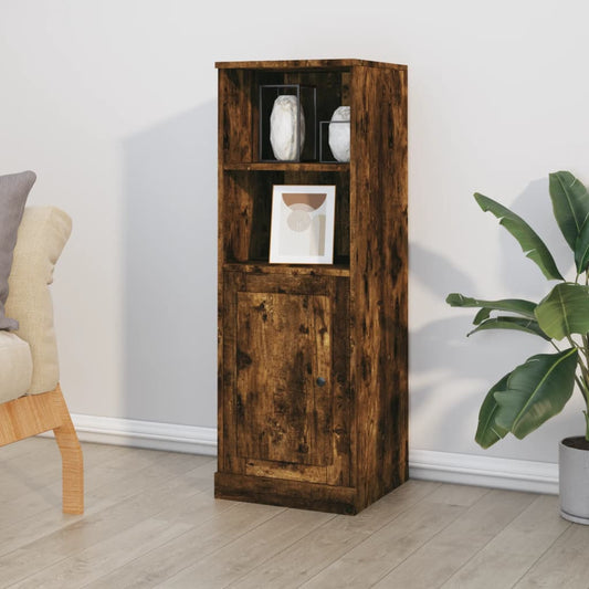 Hoge kast 36x35,5x103,5 cm bewerkt hout gerookt eikenkleurig is nu te koop bij PeponiXL, paradijselijk wonen!