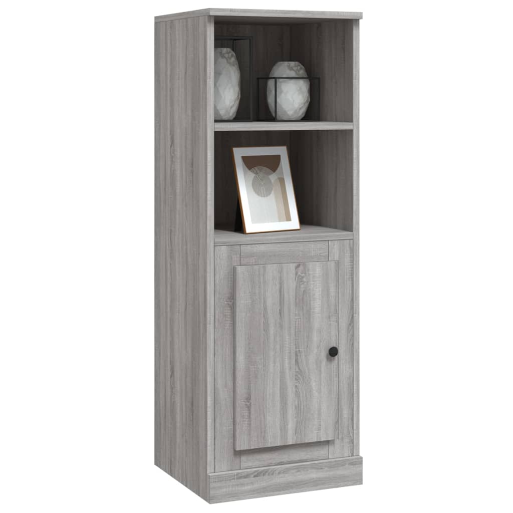 Hoge kast 36x35,5x103,5 cm bewerkt hout grijs sonoma eikenkleur is nu te koop bij PeponiXL, paradijselijk wonen!