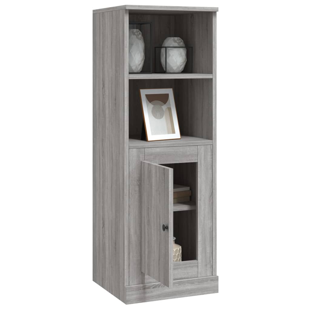 Hoge kast 36x35,5x103,5 cm bewerkt hout grijs sonoma eikenkleur is nu te koop bij PeponiXL, paradijselijk wonen!