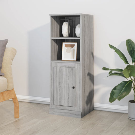 Hoge kast 36x35,5x103,5 cm bewerkt hout grijs sonoma eikenkleur is nu te koop bij PeponiXL, paradijselijk wonen!