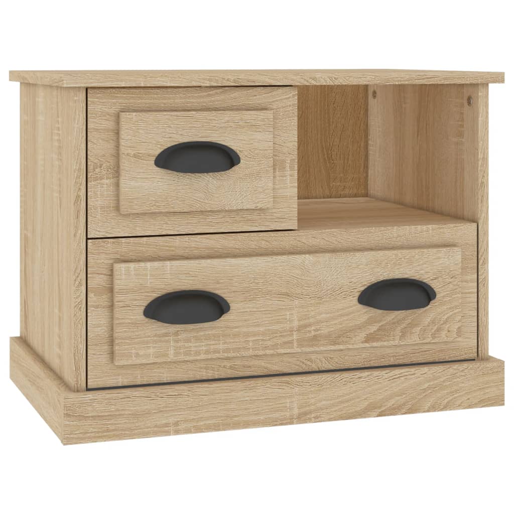 Nachtkastje 60x39x45 cm sonoma eikenkleurig is nu te koop bij PeponiXL, paradijselijk wonen!