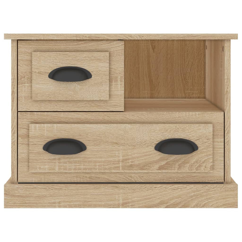 Nachtkastje 60x39x45 cm sonoma eikenkleurig is nu te koop bij PeponiXL, paradijselijk wonen!