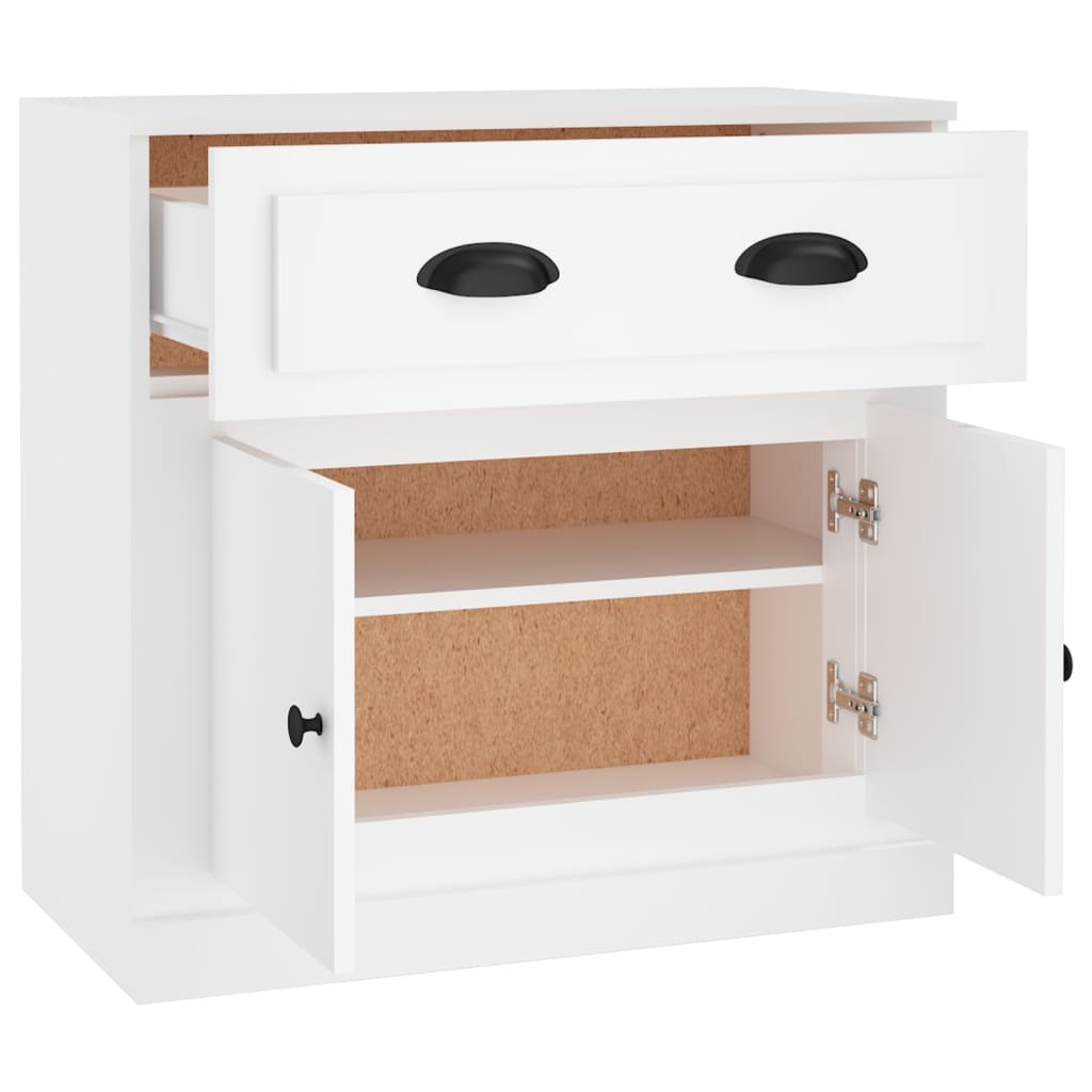 Dressoir 70x35,5x67,5 cm bewerkt hout wit is nu te koop bij PeponiXL, paradijselijk wonen!