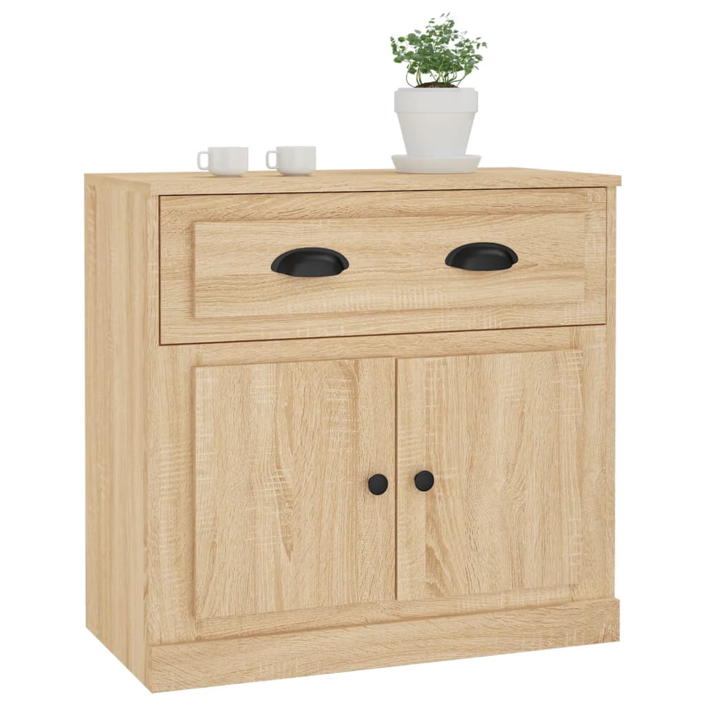 Dressoir 70x35,5x67,5 cm bewerkt hout sonoma eikenkleurig is nu te koop bij PeponiXL, paradijselijk wonen!