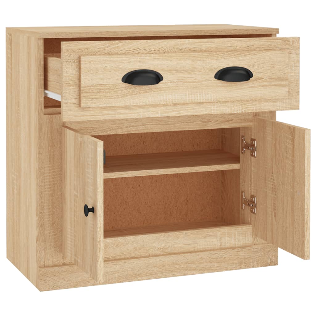 Dressoir 70x35,5x67,5 cm bewerkt hout sonoma eikenkleurig is nu te koop bij PeponiXL, paradijselijk wonen!