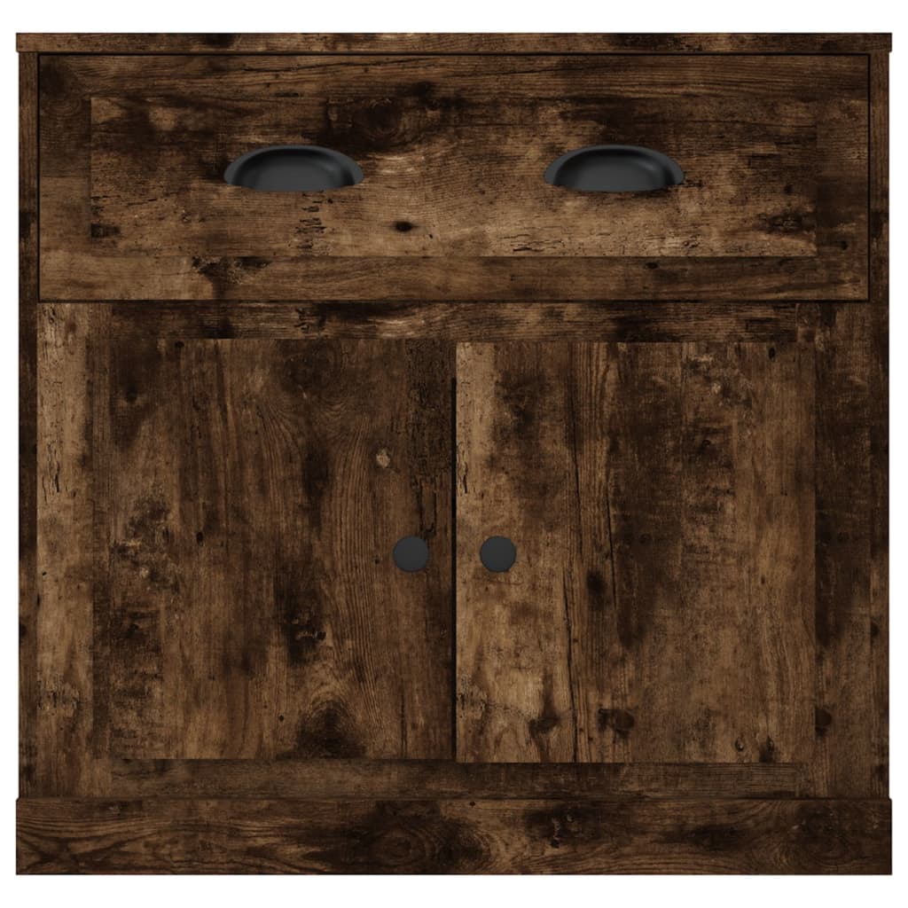 Dressoir 70x35,5x67,5 cm bewerkt hout gerookt eikenkleurig is nu te koop bij PeponiXL, paradijselijk wonen!