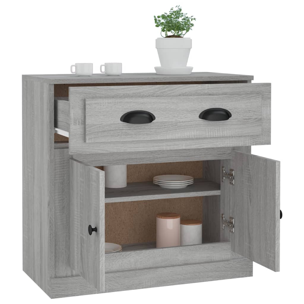 Dressoir 70x35,5x67,5 cm bewerkt hout grijs sonoma eikenkleurig is nu te koop bij PeponiXL, paradijselijk wonen!