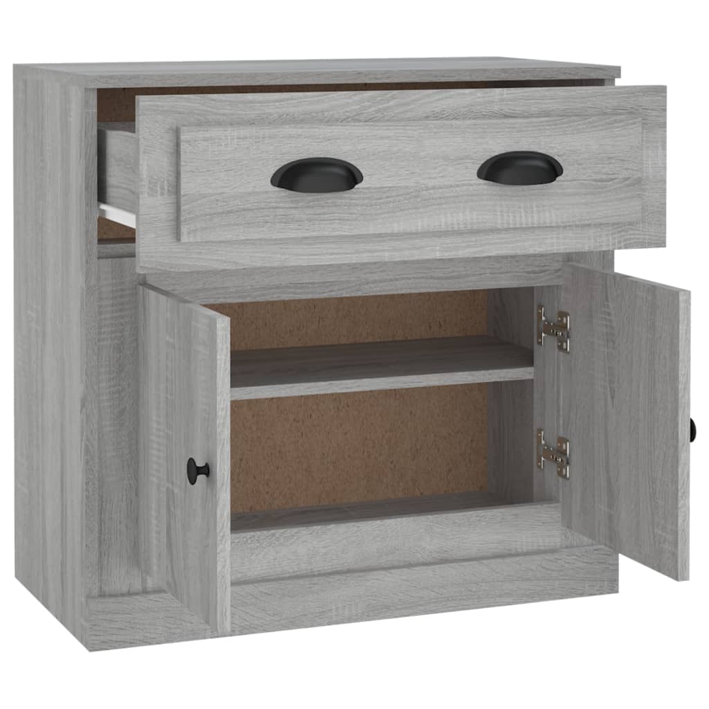 Dressoir 70x35,5x67,5 cm bewerkt hout grijs sonoma eikenkleurig is nu te koop bij PeponiXL, paradijselijk wonen!