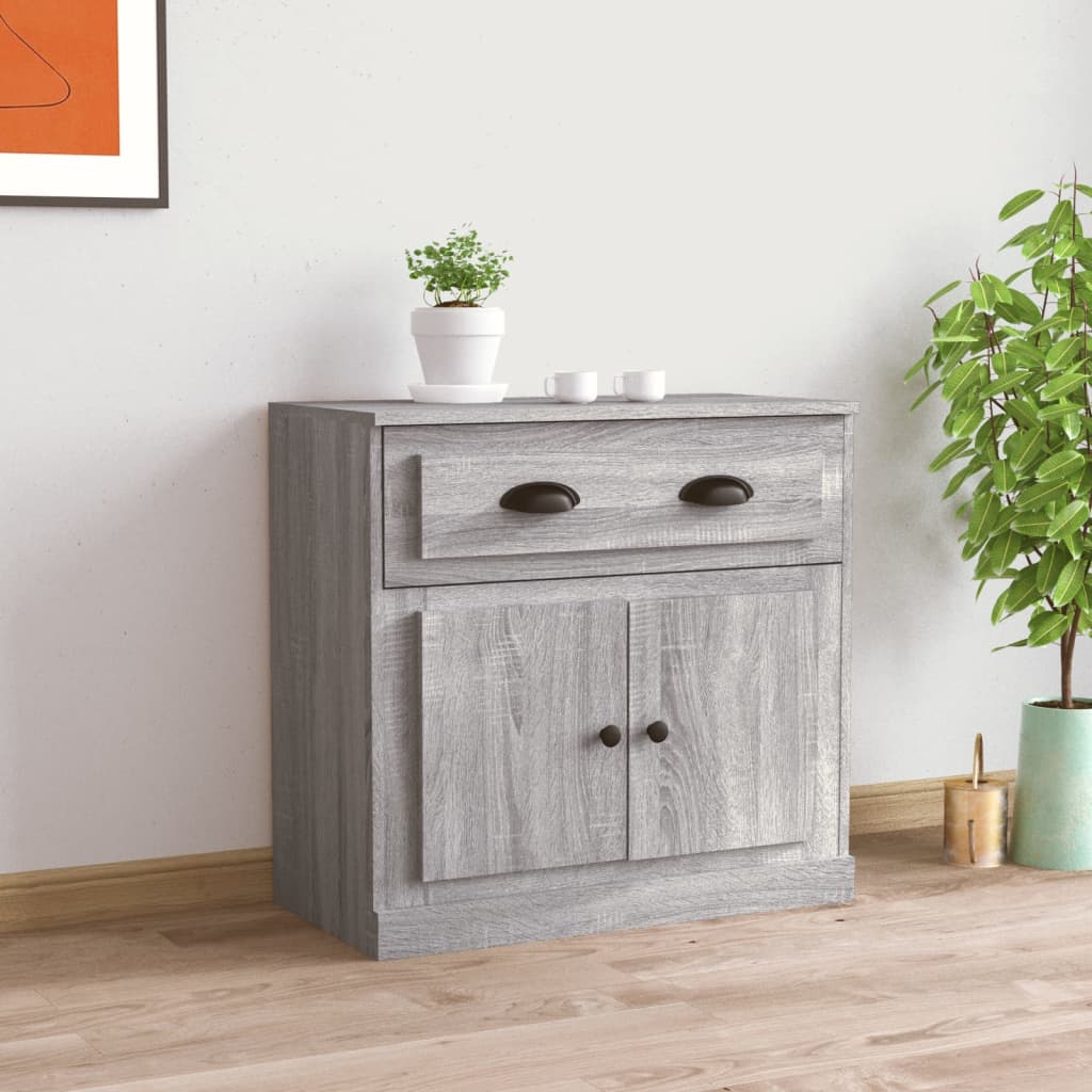 Dressoir 70x35,5x67,5 cm bewerkt hout grijs sonoma eikenkleurig is nu te koop bij PeponiXL, paradijselijk wonen!