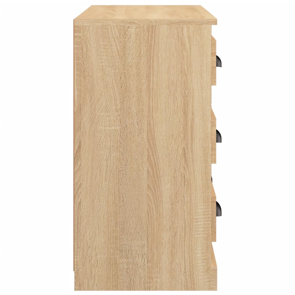 Dressoir 70x35,5x67,5 cm bewerkt hout sonoma eikenkleurig is nu te koop bij PeponiXL, paradijselijk wonen!
