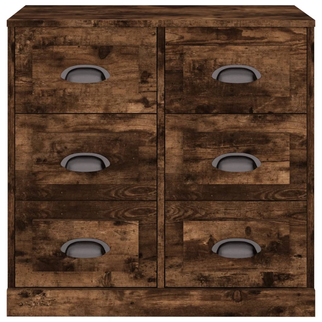 Dressoir 70x35,5x67,5 cm bewerkt hout gerookt eikenkleurig is nu te koop bij PeponiXL, paradijselijk wonen!