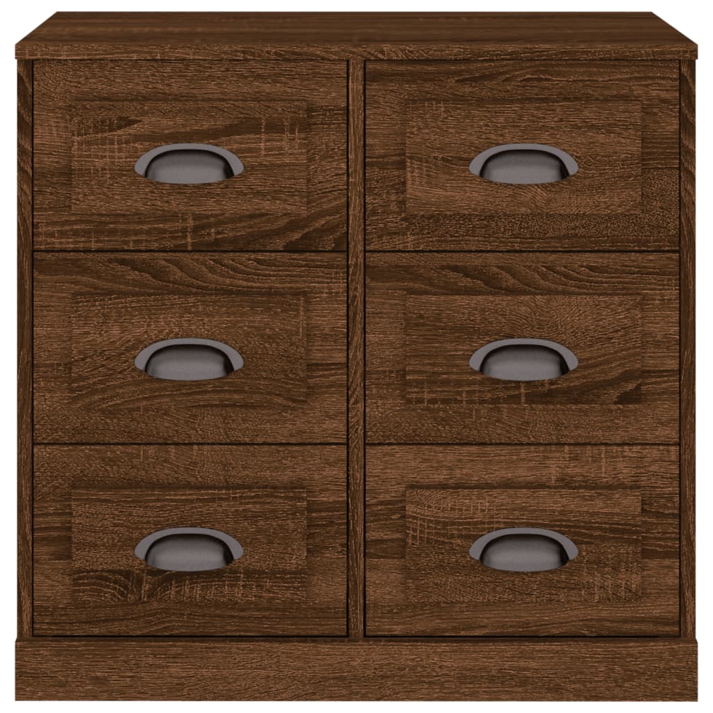 Dressoir 70x35,5x67,5 cm bewerkt hout bruin eikenkleur is nu te koop bij PeponiXL, paradijselijk wonen!