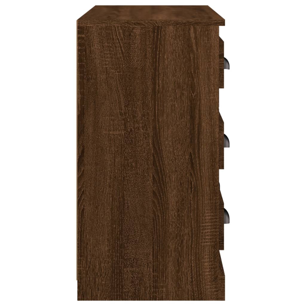 Dressoir 70x35,5x67,5 cm bewerkt hout bruin eikenkleur is nu te koop bij PeponiXL, paradijselijk wonen!