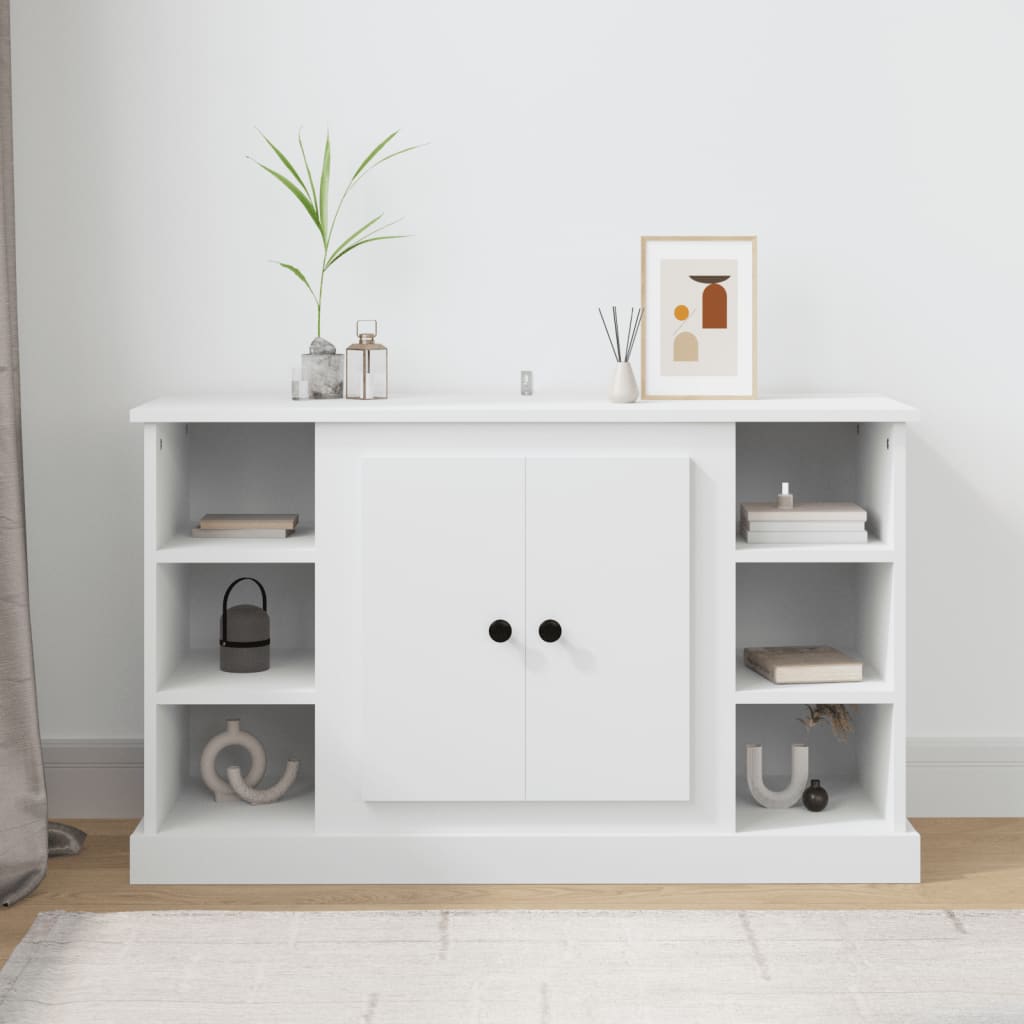 Dressoir 100x35,5x60 cm bewerkt hout wit is nu te koop bij PeponiXL, paradijselijk wonen!