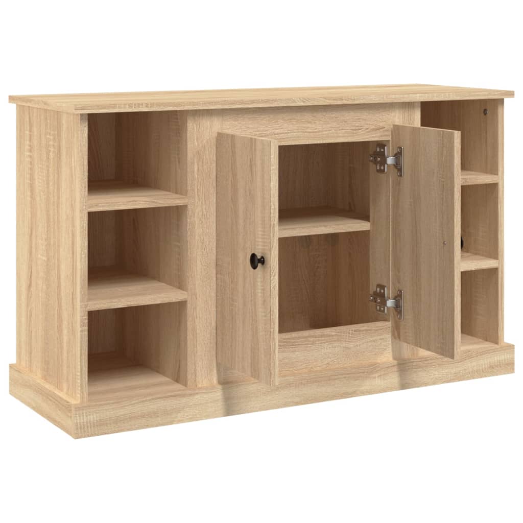 Dressoir 100x35,5x60 cm bewerkt hout sonoma eikenkleurig is nu te koop bij PeponiXL, paradijselijk wonen!