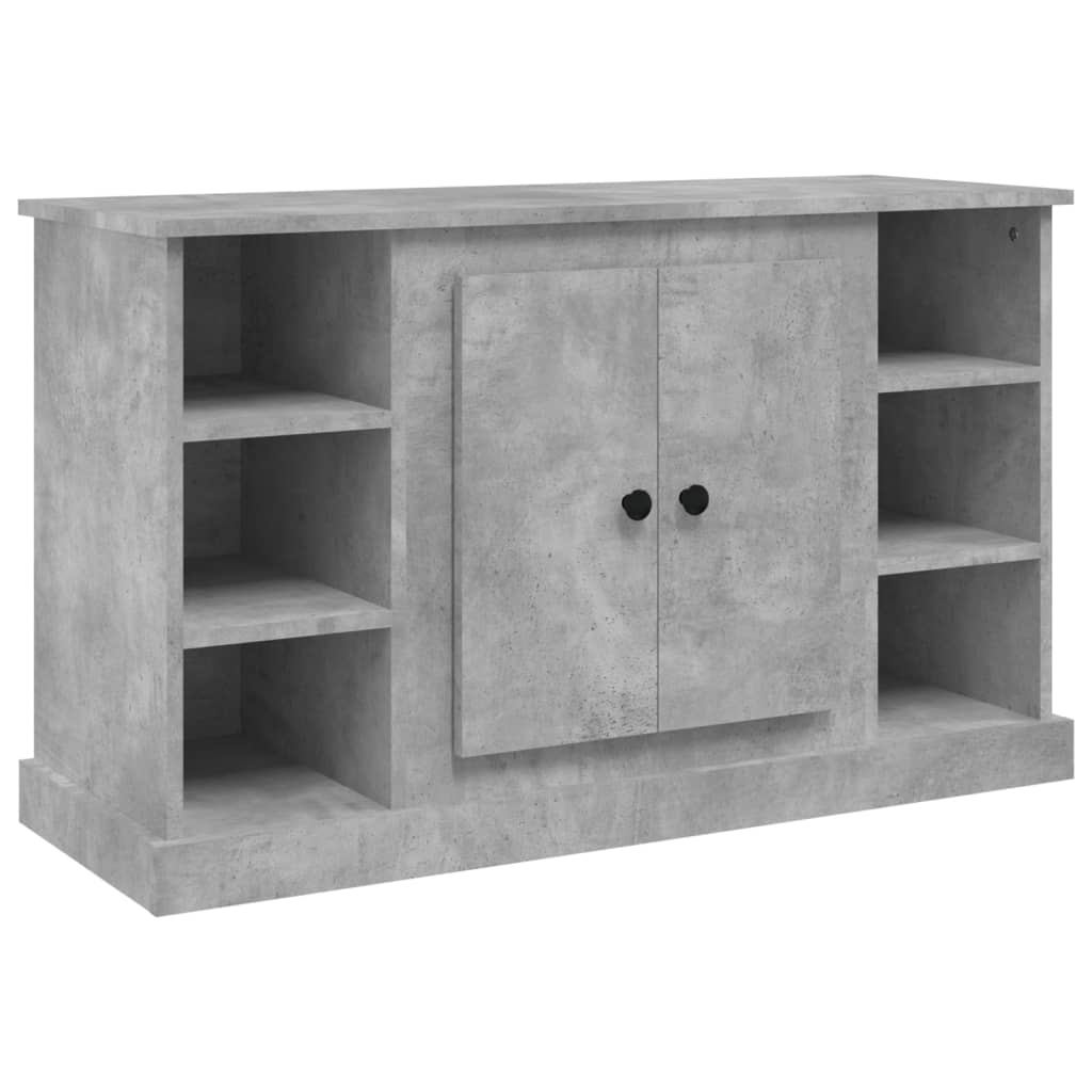 Dressoir 100x35,5x60 cm bewerkt hout betongrijs is nu te koop bij PeponiXL, paradijselijk wonen!