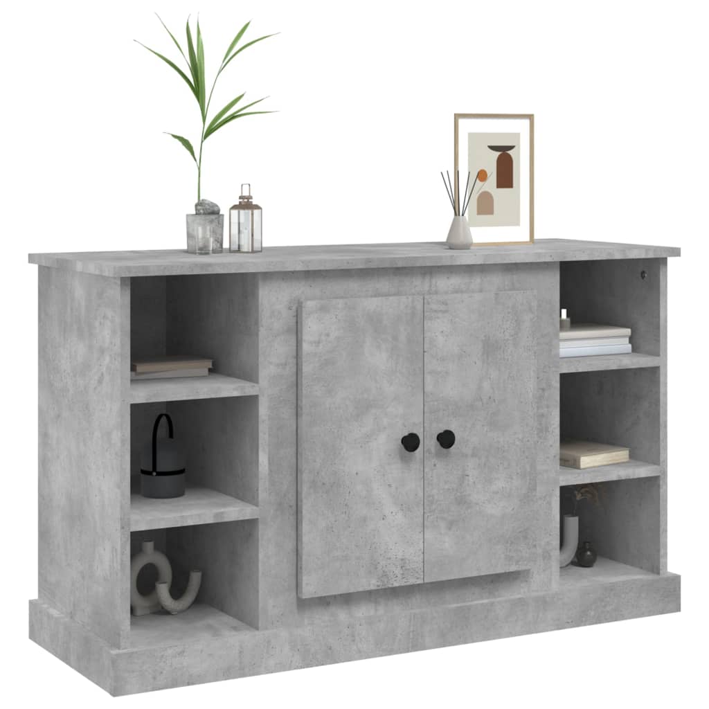 Dressoir 100x35,5x60 cm bewerkt hout betongrijs is nu te koop bij PeponiXL, paradijselijk wonen!