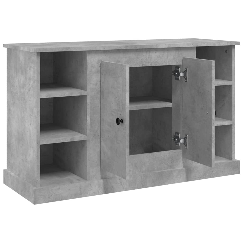 Dressoir 100x35,5x60 cm bewerkt hout betongrijs is nu te koop bij PeponiXL, paradijselijk wonen!