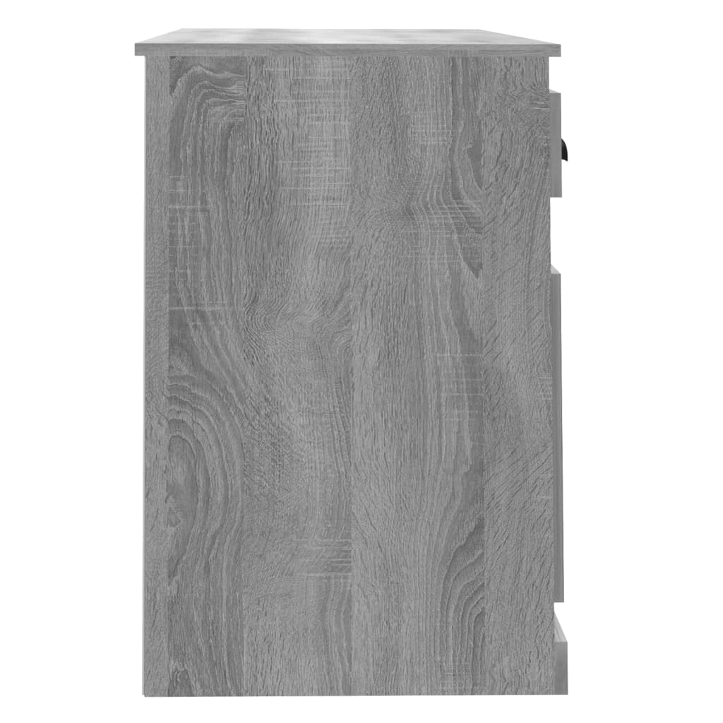 Bureau met lade 115x50x75 cm bewerkt hout grijs sonoma eiken is nu te koop bij PeponiXL, paradijselijk wonen!