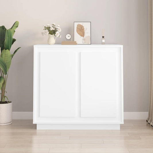 Dressoir 80x34x75 cm bewerkt hout wit is nu te koop bij PeponiXL, paradijselijk wonen!
