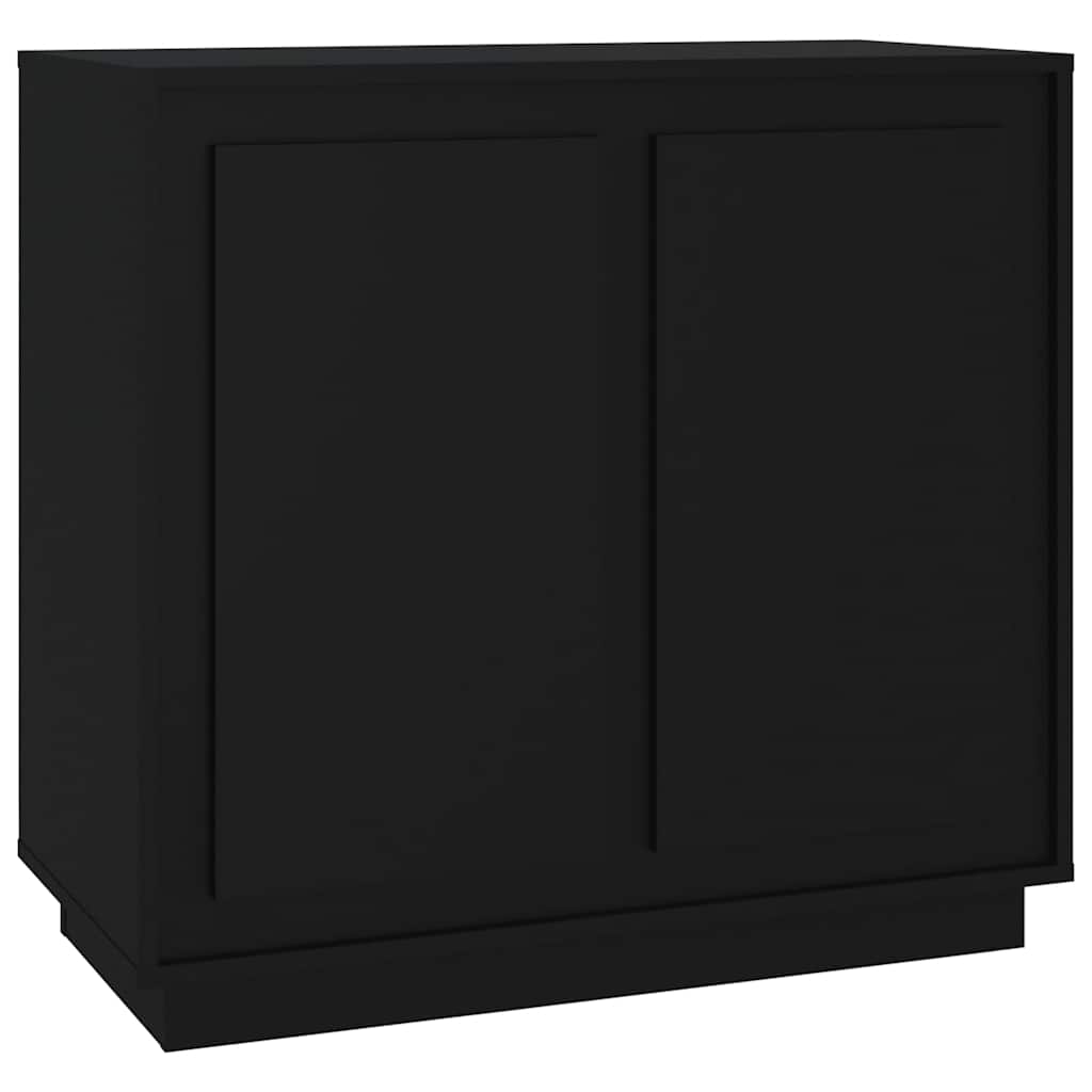 Dressoir 80x34x75 cm bewerkt hout zwart is nu te koop bij PeponiXL, paradijselijk wonen!