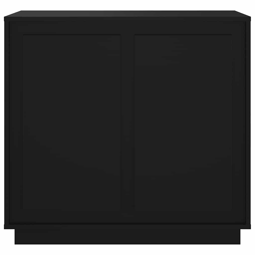 Dressoir 80x34x75 cm bewerkt hout zwart is nu te koop bij PeponiXL, paradijselijk wonen!