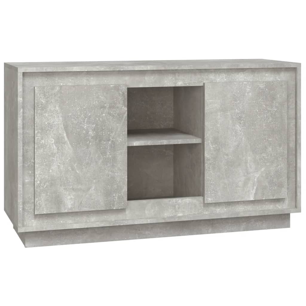 Dressoir 102x35x60 cm bewerkt hout betongrijs is nu te koop bij PeponiXL, paradijselijk wonen!