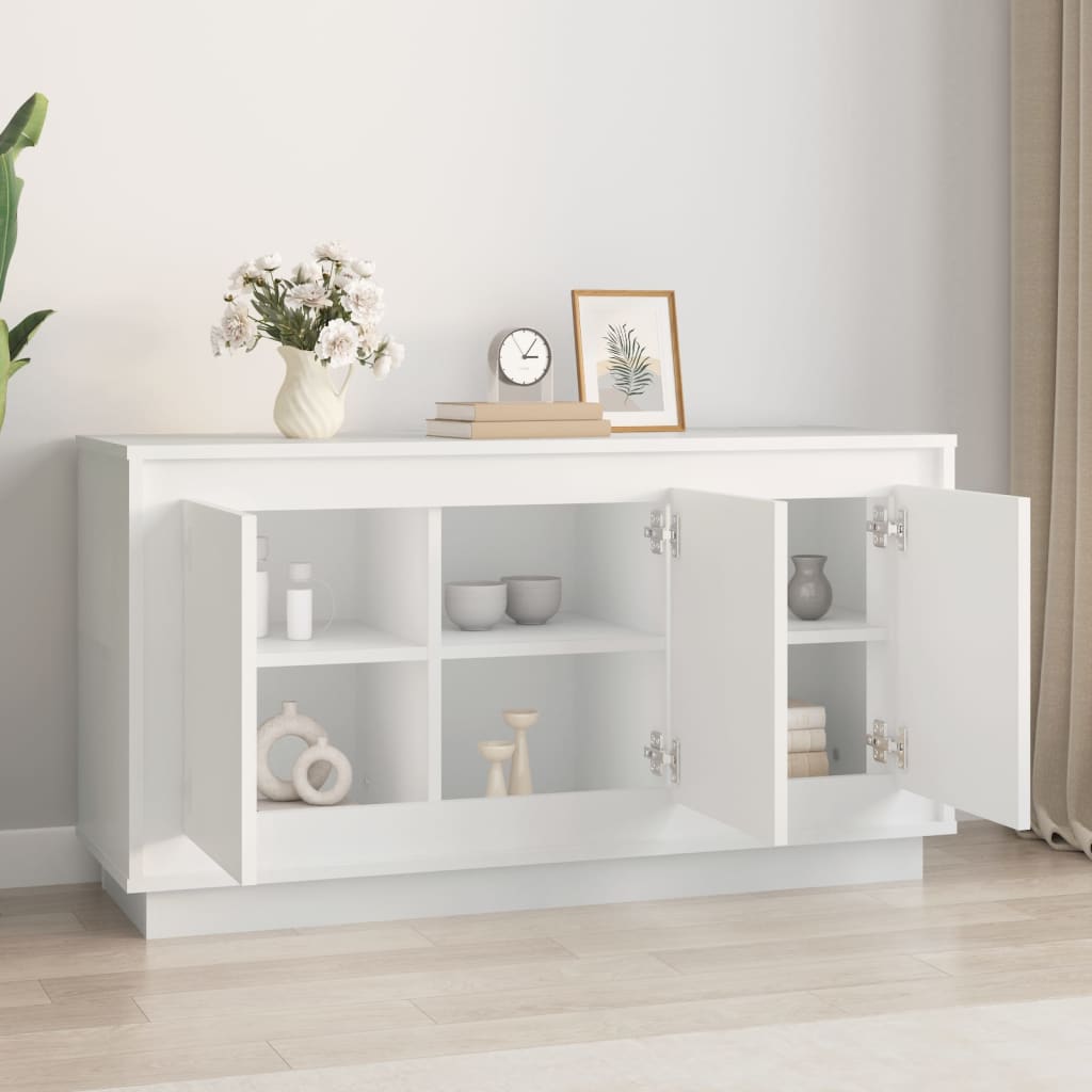 Dressoir 102x35x55 cm bewerkt hout wit is nu te koop bij PeponiXL, paradijselijk wonen!